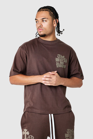 World Is Yours 3.0 Tee - Deep Brown