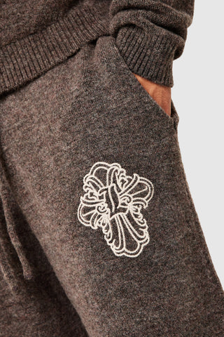 Novus Full Zip Knitted Hood Tracksuit - Dusty Cocoa