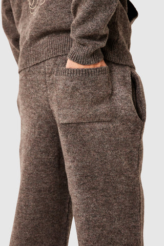 Novus Knitted Jogger - Dusty Cocoa