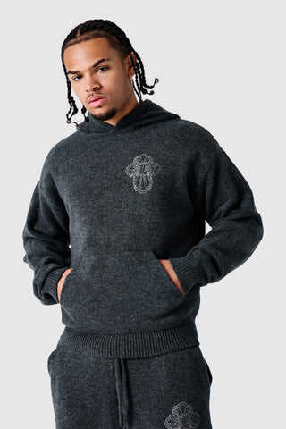 Novus Knitted Hood - Charcoal
