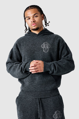 Novus Knitted Hood - Charcoal