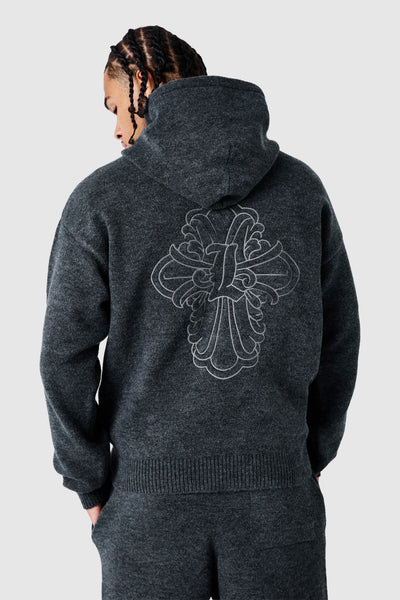 Novus Knitted Tracksuit - Charcoal