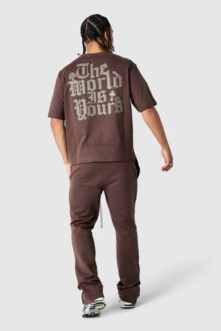 World Is Yours 3.0 Tee - Deep Brown