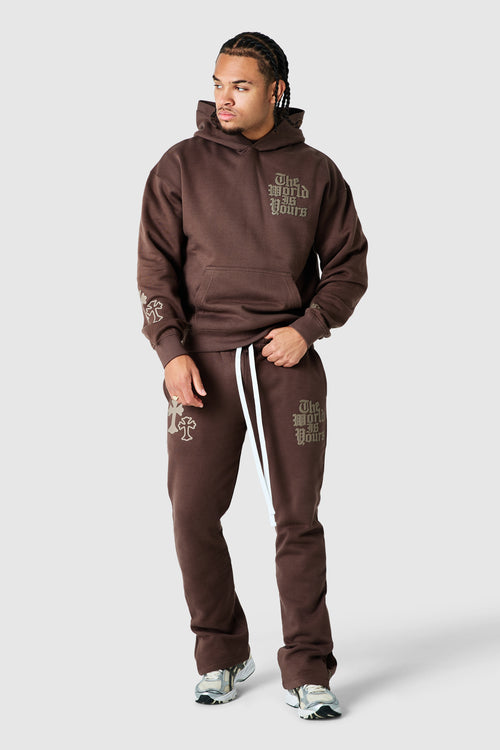 World Is Yours 3.0 Tracksuit - Deep Brown