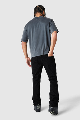 Deity Tee - Black Acid Wash