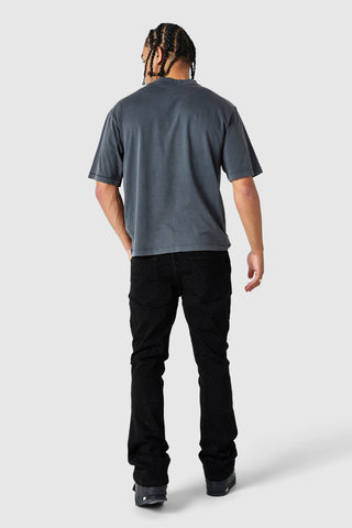 Deity Tee - Black Acid Wash