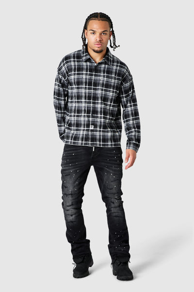 Diamante Overshirt - Black