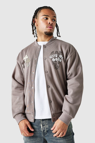 Empire Fleece Varsity - Dusty Cocoa