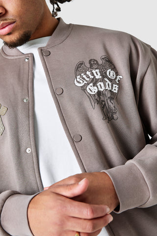 Empire Fleece Varsity - Dusty Cocoa