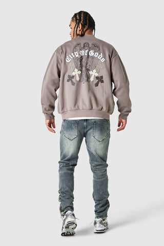 Empire Fleece Varsity - Dusty Cocoa