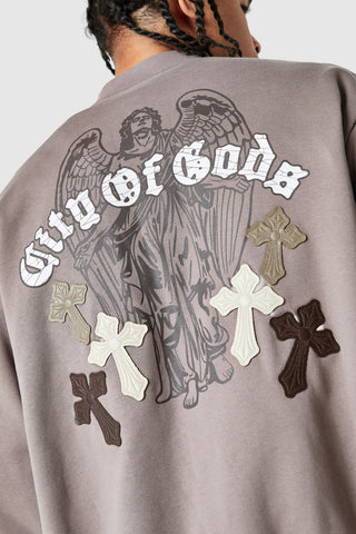 Empire Fleece Varsity - Dusty Cocoa