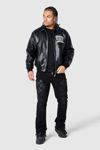 City of Gods PU Jacket - Black