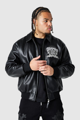 City of Gods PU Jacket - Black
