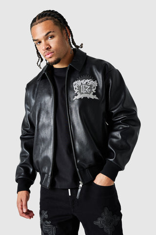 City of Gods PU Jacket - Black