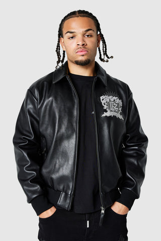 City of Gods PU Jacket - Black