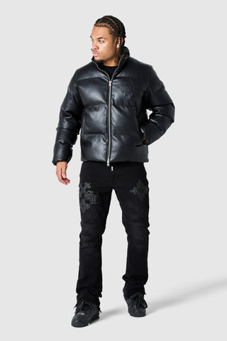 Icon PU Puffer - Black