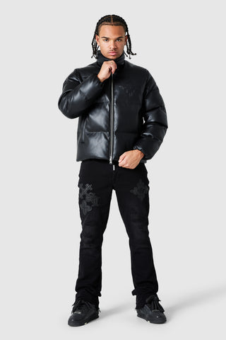 Icon PU Puffer - Black