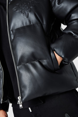 Icon PU Puffer - Black