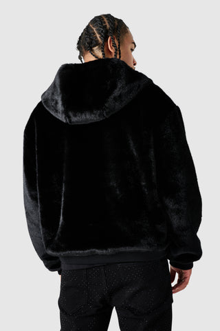 Emblem Reversible Bomber Jacket - Black