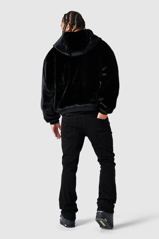 Emblem Reversible Bomber Jacket - Black