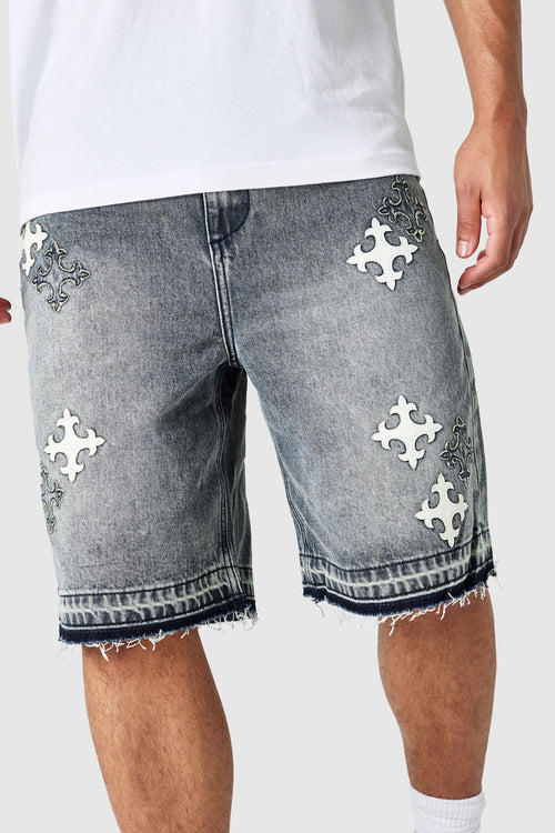Icon Patch Short - Vintage Blue
