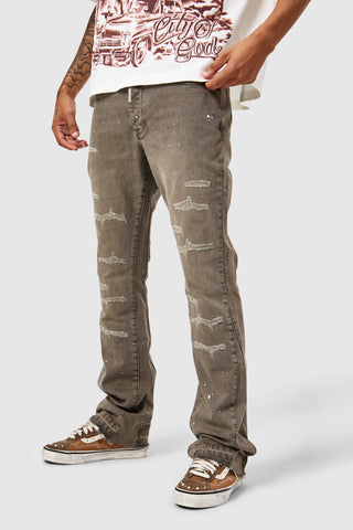 Oasis 2.0 Flare Jean - Washed Taupe