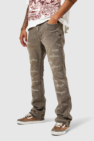 Oasis 2.0 Flare Jean - Washed Taupe