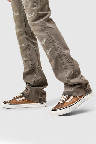 Oasis 2.0 Flare Jean - Washed Taupe
