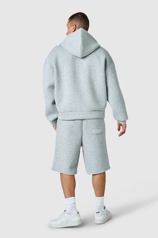 Origin Boxy Scuba Hood Twinset - Grey Marl