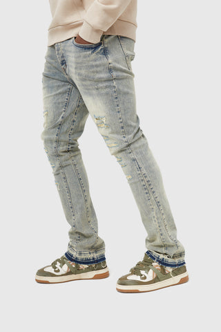 Oasis Flare Jeans – Dune Blue