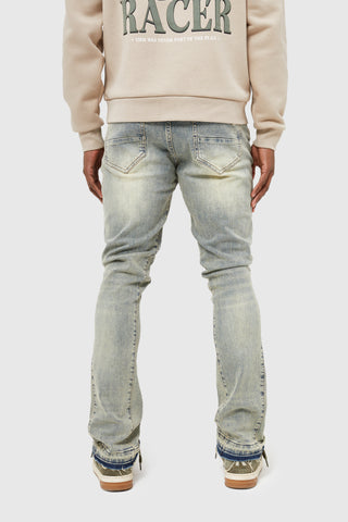 Oasis Flare Jeans – Dune Blue