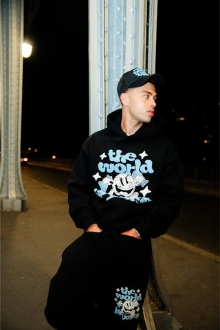 World Is Yours Hood - Black