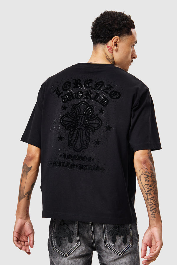 Vinci Diamante Tee - Black