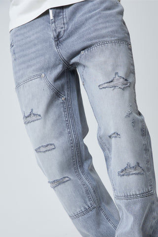 Xavier Relaxed Jean - Light Grey
